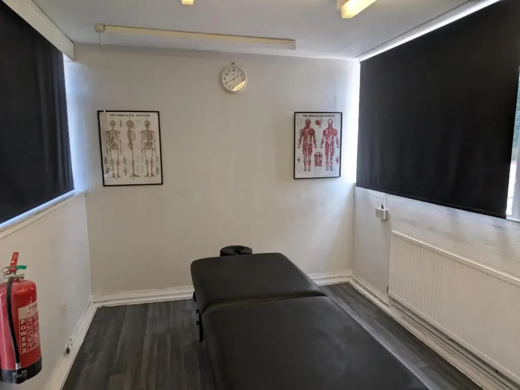 Physiotherapy, sports massage room
