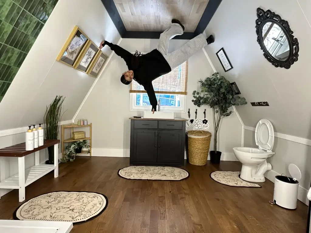 Upside Down House Cardiff Attraction