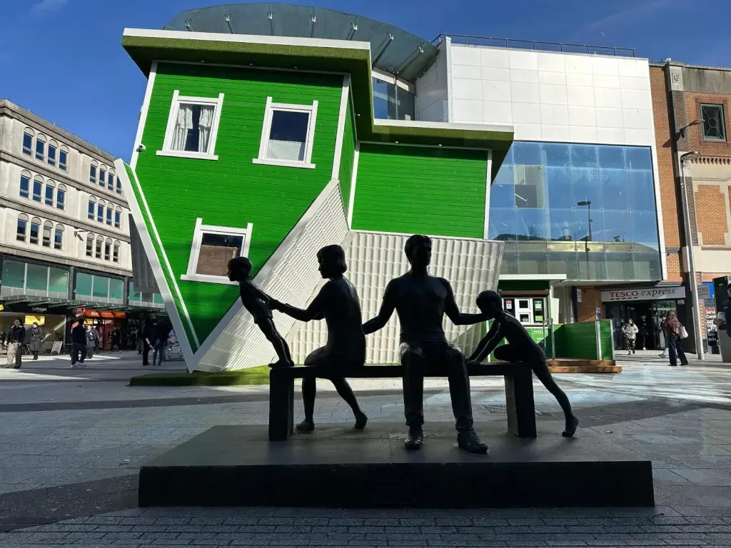 Upside Down House Cardiff Attraction