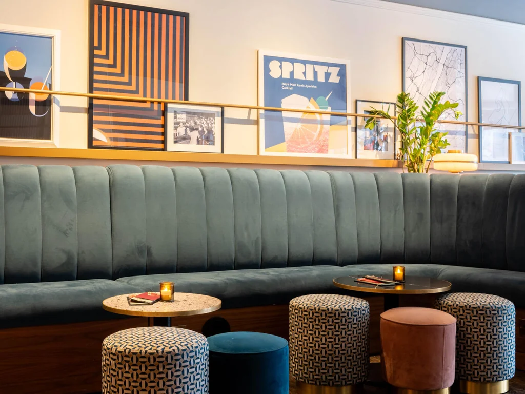 Green Sofa Area