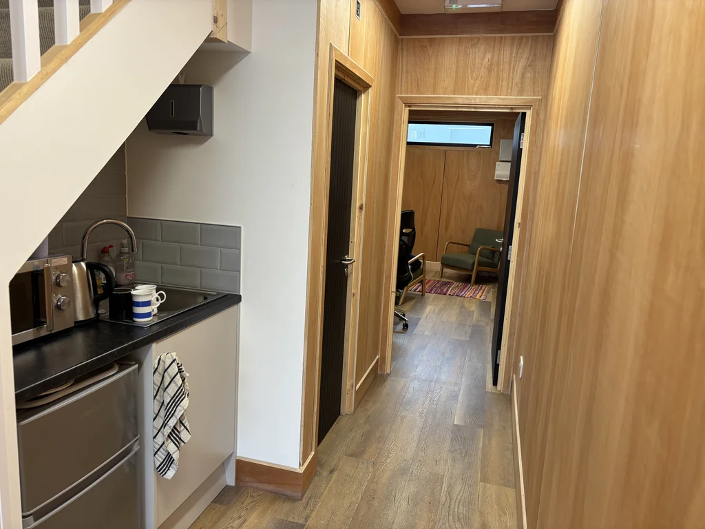 Small container office at Gunnery Terrace, Royal Arsenal